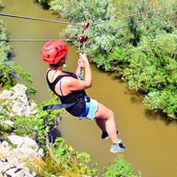 Zip Lining is quite possibly the most exhilarating method mankind has ever invented for getting from Point A to Point B...especially when those "points" are above the lush wilds of Florida!
