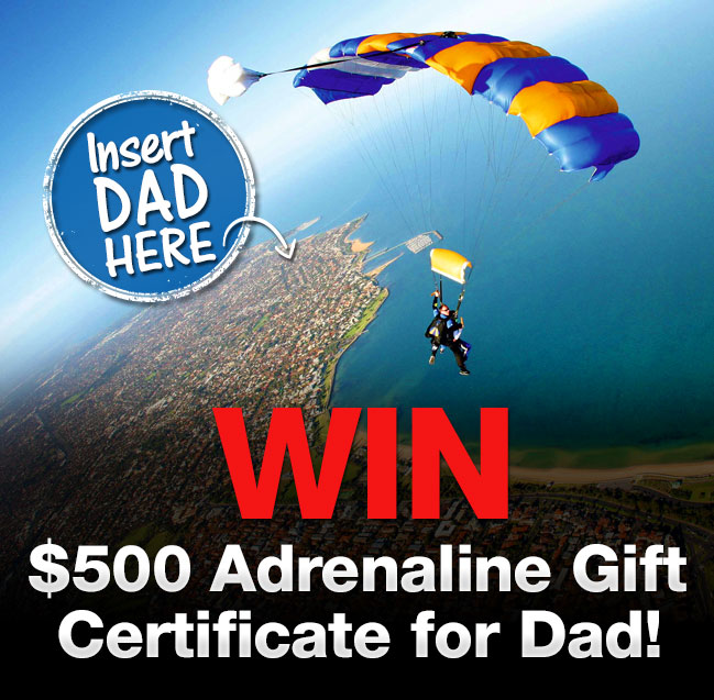 WIN a $500 Adrenaline Gift Certificate for Dad