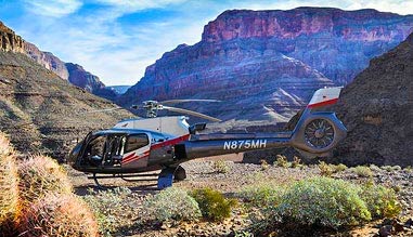 Grand Canyon Helicopter Ride with Canyon Floor Champagne Landing
