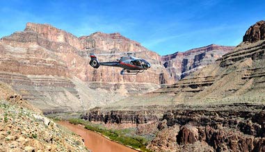 Grand Canyon Helicopter Ride with Canyon Floor Champagne Landing and Strip Tour