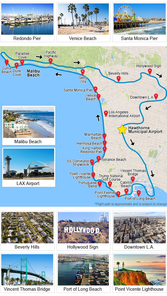 Private Helicopter Ride Los Angeles - 1 hour 45 minutes